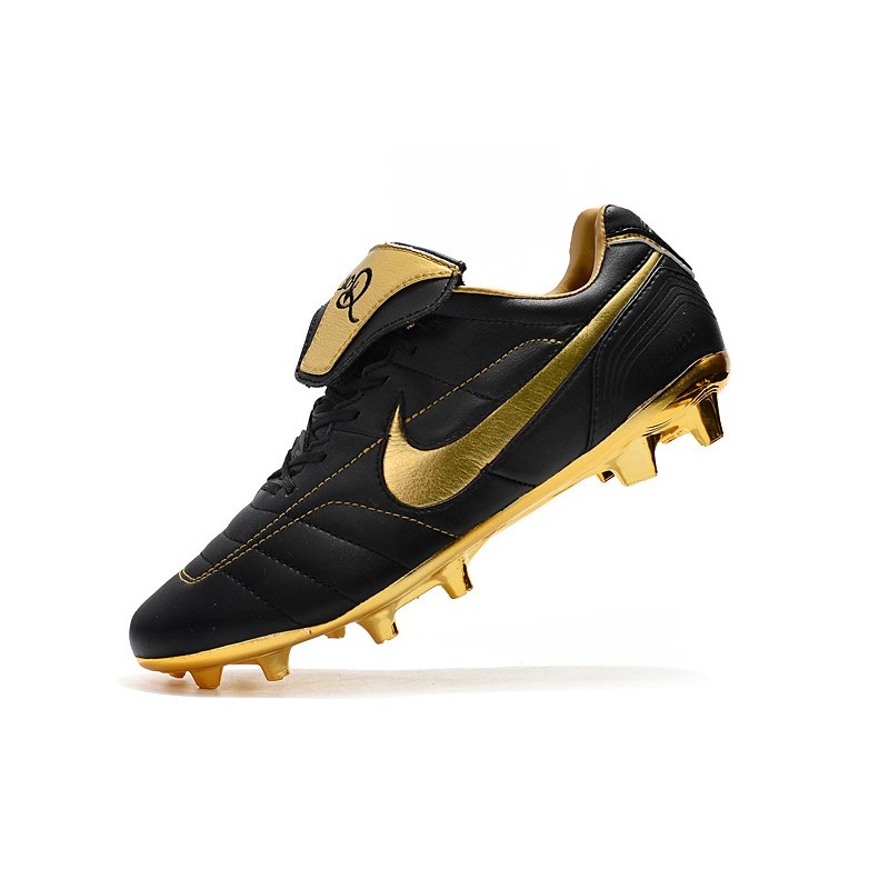 Nike Tiempo Legend R Elite FG Černá Zlato